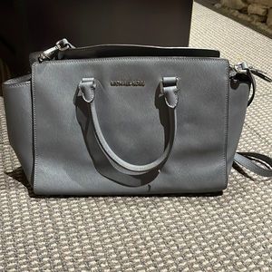 Gray Michael Kors purse